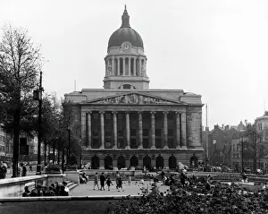 Prints of The Council House, made of Portland stone, was the largest stone building to be built in Britain since World War One and was opened by the Prince of Wales on 22 May 1929 Date: 1950s Nottingham Prints: Nottingham Town Hall Print, 1929 Portland Stone Building