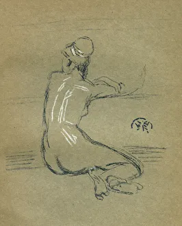 A Nude study by James Abbott McNeill Whistler A Nude study by James Abbott McNeill Whistler