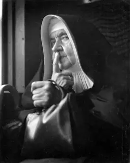 Nun in Conspiracy Print, circa 1970s
