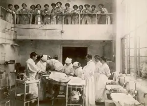 Nurses Watch Surgery Print