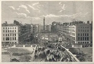 Ireland Historical Landmarks Prints: O connell St Foundations