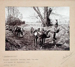 Observation - Picket watching Salmah from the Worm, WW1 Observation - Picket watching Salmah from the Worm, WW1