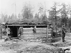 British Soldier at Observation Post 1914 Print