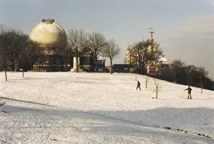 Historical Winter Scenes Prints: Observatory in Snow - 2