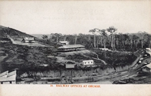 Obuasi railway offices, Ghana, Gold Coast, West Africa Obuasi railway offices, Ghana, Gold Coast, West Africa