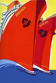 Historic Maritime Photography Prints: Ocean liners 2