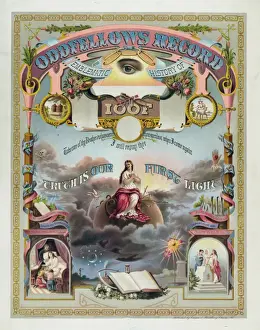Vintage Record Collection Prints: Oddfellows record
