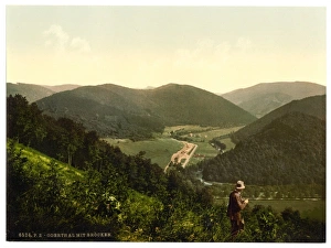 Oderthal and view of Brocken, Hartz, Germany Oderthal and view of Brocken, Hartz, Germany