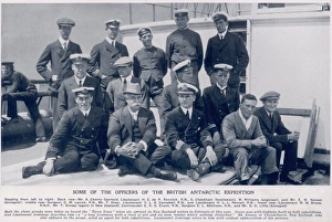 Some of the Officers of the British Antarctic expedition Some of the Officers of the British Antarctic expedition