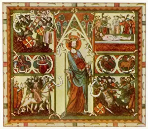 Prints of OLAF II HARALDSSON also known as SAINT OLAF King of Norway (1016-28) Norway Prints: Olaf II Haraldsson Print - Saint Olaf of Norway