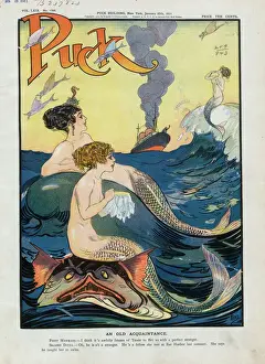 Early 20th Century Cartoons Prints: An old acquaintance