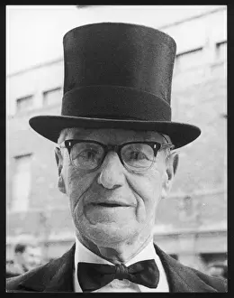 Historical Family Photos Prints: Old Age / Top Hat C1960