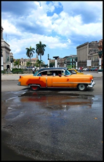 Old American car in central square, Havana, Cuba Old American car in central square, Havana, Cuba
