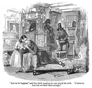 The Old Curiosity Shop, Nell and grandfather in the shop The Old Curiosity Shop, Nell and grandfather in the shop