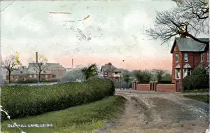 Old Mill Lane Print, Leigh, Lancashire, 1900s