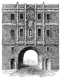Old English Architecture Images Prints: Old Lud Gate