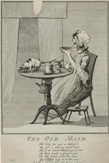 British Cartoons Prints: The old maid