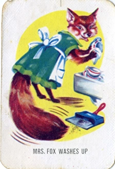 Old Maid card game - Mrs Fox Washes Up Old Maid card game - Mrs Fox Washes Up