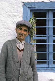 Old man in cloth cap - Thassos, Greece Old man in cloth cap - Thassos, Greece