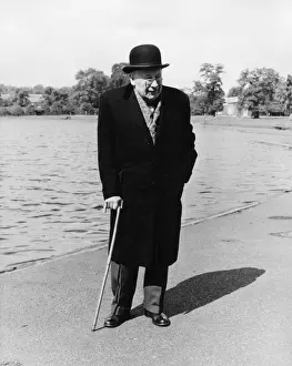 Park Scenes From The Past Prints: An Old Man in the Park