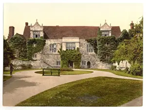 Prints of Old Palace, Maidstone, England. Date between ca. 1890 and ca. 1900 Palace Prints: Old Palace, Maidstone Print, Kent, England ca. 1890-1900