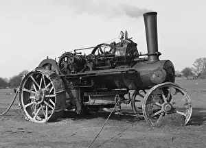 Old Industrial Equipment Prints: Old steam engine still in use