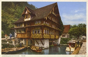 Old Tavern House at Treib, Switzerland Old Tavern House at Treib, Switzerland