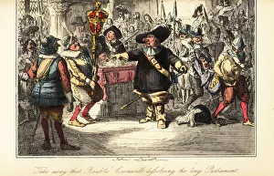 Oliver Cromwell removing the mace from the Commons Oliver Cromwell removing the mace from the Commons