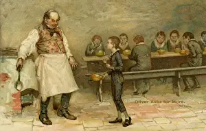 Oliver Twist: A Scene from the Print, 1905