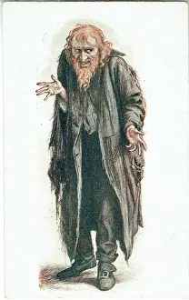 1905 Print of Fagin from Oliver Twist by J. Comyns Carr