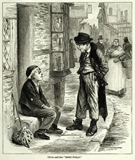 Oliver Twist meeting the Artful dodger Oliver Twist meeting the Artful dodger