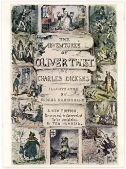 Prints of Title page D Prints: Oliver Twist Print, Engraving