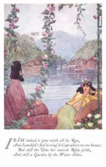 Omar Khayyam Scene Print circa 1922