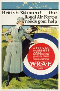 WRAF Recruitment Print: Women in Various Roles 1914-1918