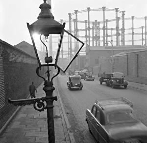Open gas street light at Kings Cross Open gas street light at Kings Cross