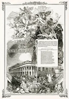 Opening of the New Royal Exchange, London 1844 Opening of the New Royal Exchange, London 1844