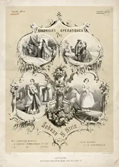 Italian Opera Composers Prints: Opera Quadrilles 19C