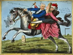 British Satirical Art Prints: The orators journey