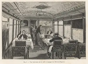 Train Travel Nostalgia Prints: Orient Express / Diningcar