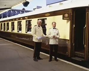 Orient Express Staff at Victoria Station Print 1986