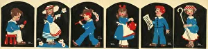 Original Artwork - Nursery Rhyme Series Gummed Stickers Original Artwork - Nursery Rhyme Series Gummed Stickers
