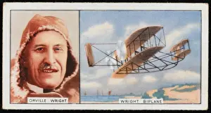 Early Flying Machines Prints: Orville Wright / Biplane