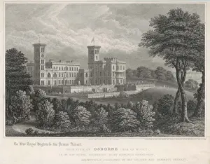 Osborne House History Prints: Osborne House 1849
