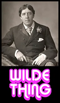 Oscar Wilde - Wilde Thing - T-shirt / poster print design Oscar Wilde - Wilde Thing - T-shirt / poster print design