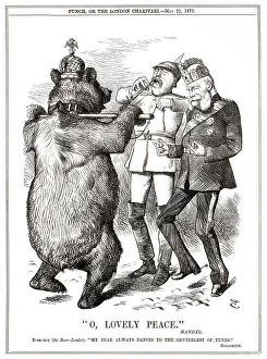 Otto von Bismarck playing the penny whistle, German Emperor William I Otto von Bismarck playing the penny whistle, German Emperor William I