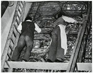 Outbreak of WWII - removing Canterbury's priceless glass Outbreak of WWII - removing Canterbury's priceless glass