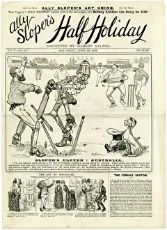 Historical Cricket Images Prints: At the Oval / Ally Sloper