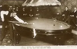 Oval Billiard Table Print