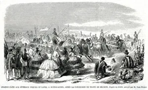 Ovation for General Urquiza and General Lopez 1860 Ovation for General Urquiza and General Lopez 1860