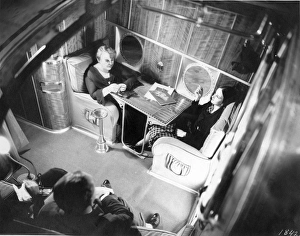 Overhead view of a cabin in a Sikorsky S-42 Overhead view of a cabin in a Sikorsky S-42